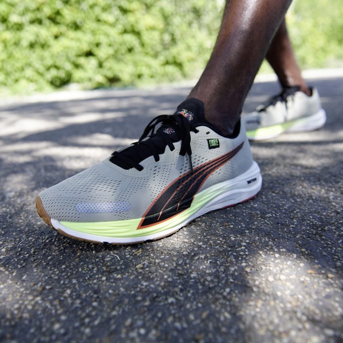 Puma På Tilbud X First Mile Velocity Nitro 2 Joggesko For Menn Pebble Grå-firelight-svart