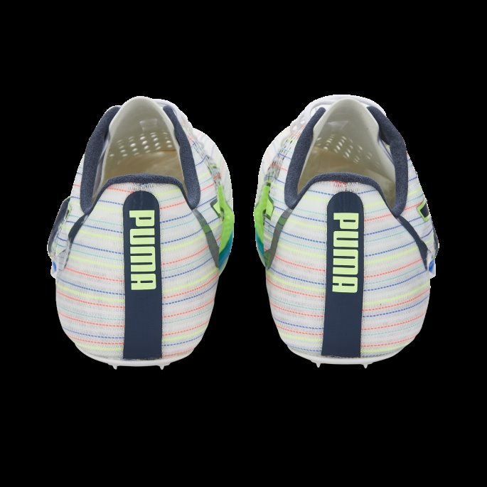 Evospeed Tokyo Nitro Friidrett Spikes Puma På Salg Hvit-spellbound-grønn Gjenskinn