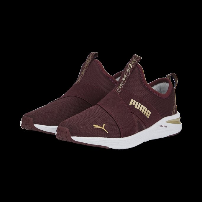 Puma På Tilbud Prowl Slip Deco Glam Treningssko For Kvinner Aubergine-team Gull