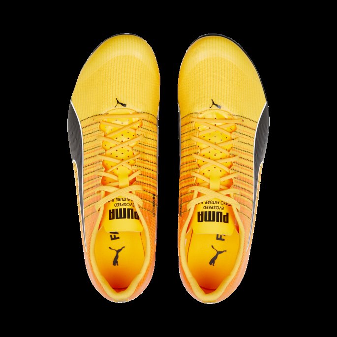 Evospeed Tokyo Fremtiden Raskere Friidrettssko Sun Stream-solnedgang Glød-svart Puma På Salg