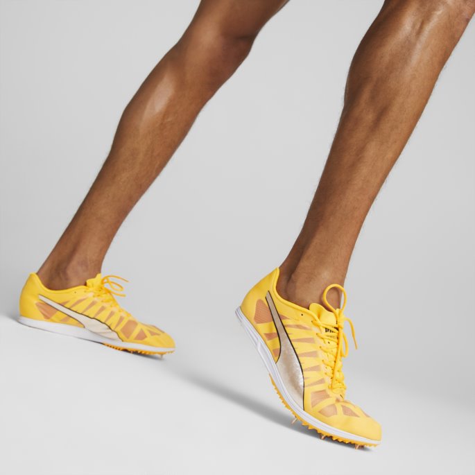Puma På Tilbud Sun Stream-sølv-svart Evospeed Distance 10 Friidrettssko For Menn