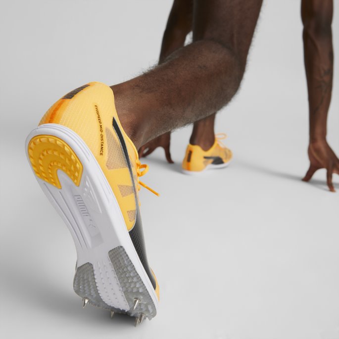 Puma På Tilbud Evospeed Middistance 4 Friidrett Herresko Sun Stream-svart