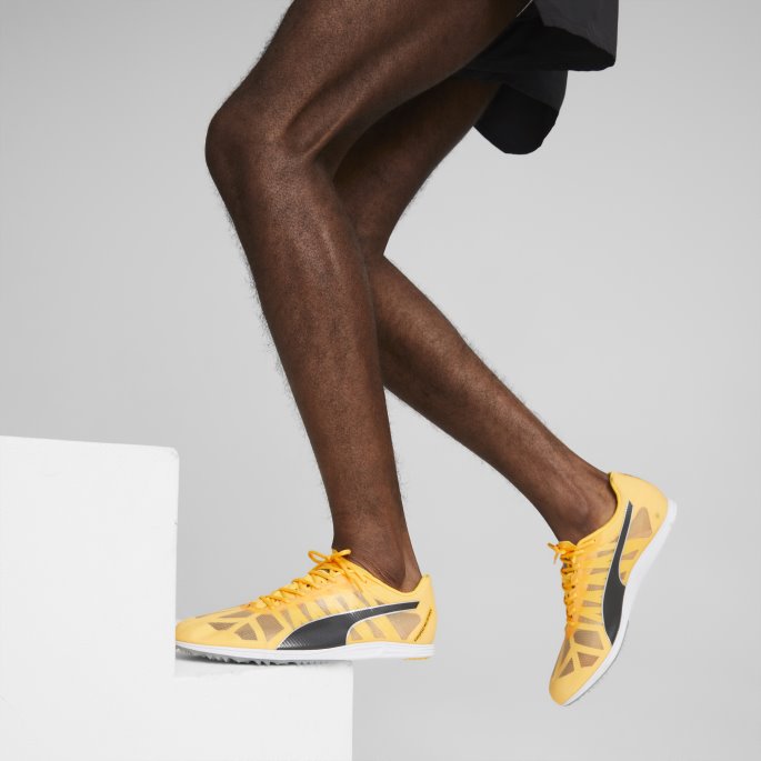 Sun Stream-svart Evospeed Mid-distance 4 Friidrettssko Menn Puma På Tilbud