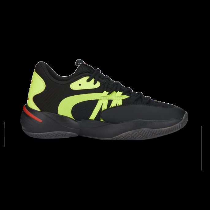 Court Rider 2.0 Glow Stick Basketballsko Black-lime Squeeze Puma På Tilbud