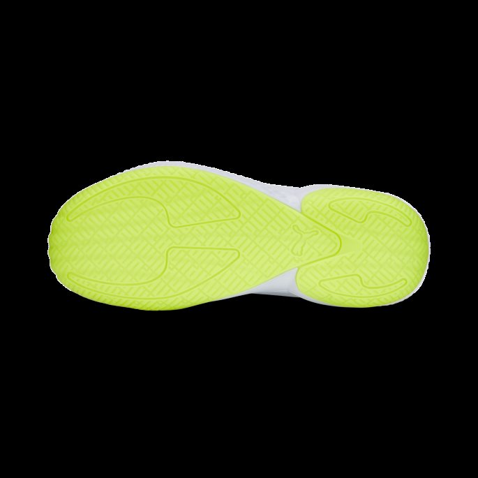 White-lime Squeeze Puma På Tilbud Court Rider 2.0 Glow Stick Basketballsko