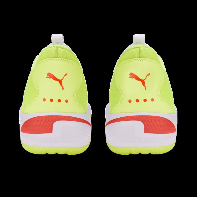 Puma På Tilbud Court Rider 2.0 Glow Stick Basketball Sko Hvit-lime Squeeze