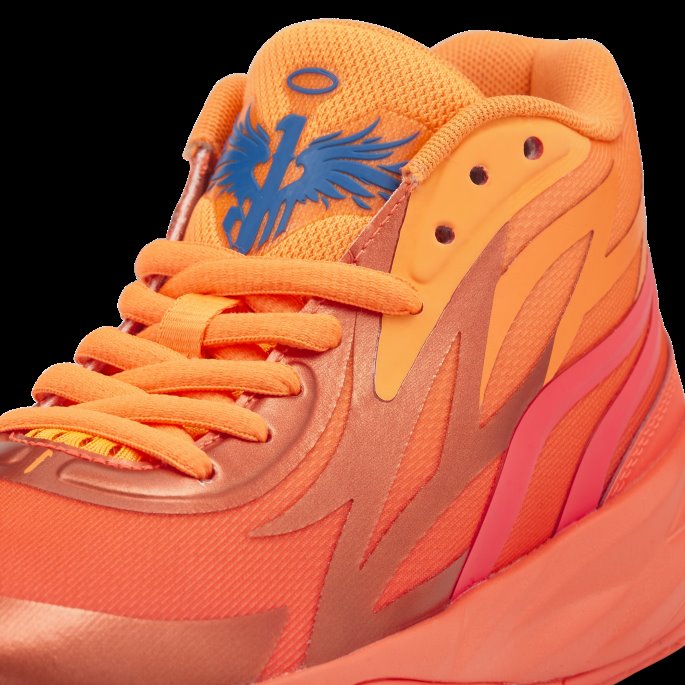 Puma På Tilbud Mb.02 Basketball Sko Ungdom Brennende Korall-ultra Oransje