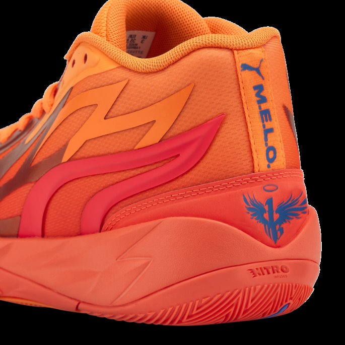 Puma På Tilbud Mb.02 Basketball Sko Ungdom Brennende Korall-ultra Oransje