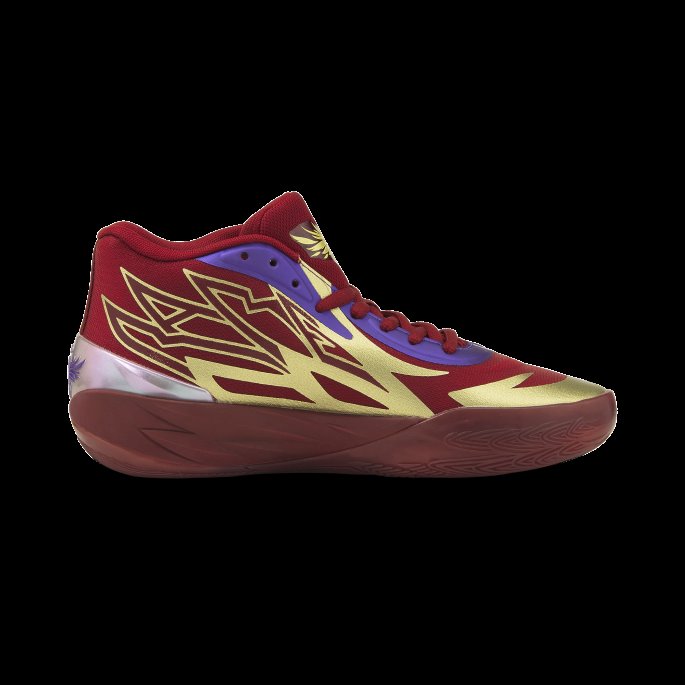 Mb.02 Phoenix Basketball Sko Intens Rød-metallisk Gull Puma På Salg