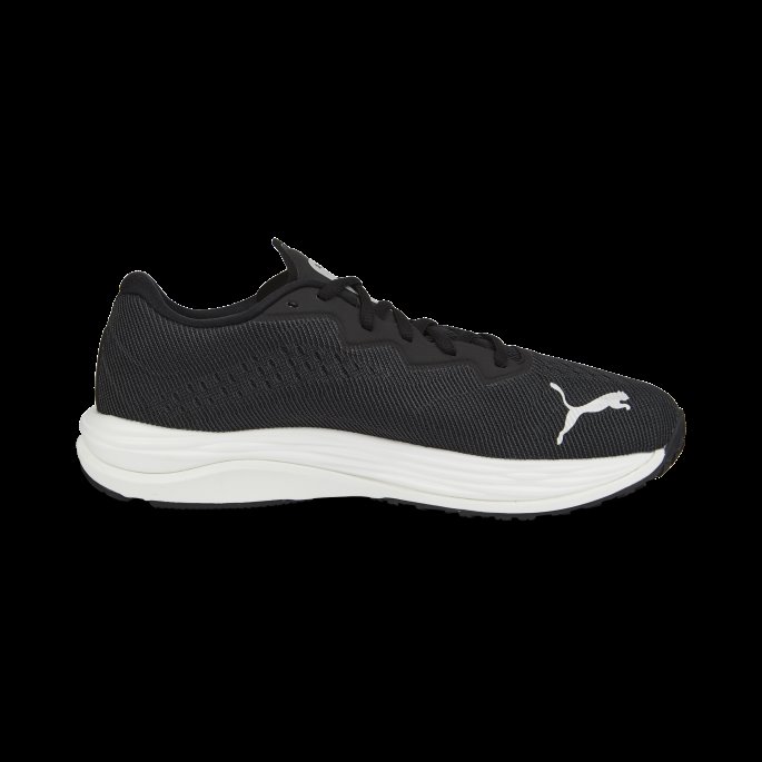 Velocity Nitro 2 Brede Joggesko Herre Svart-metallisk Sølv Puma På Tilbud