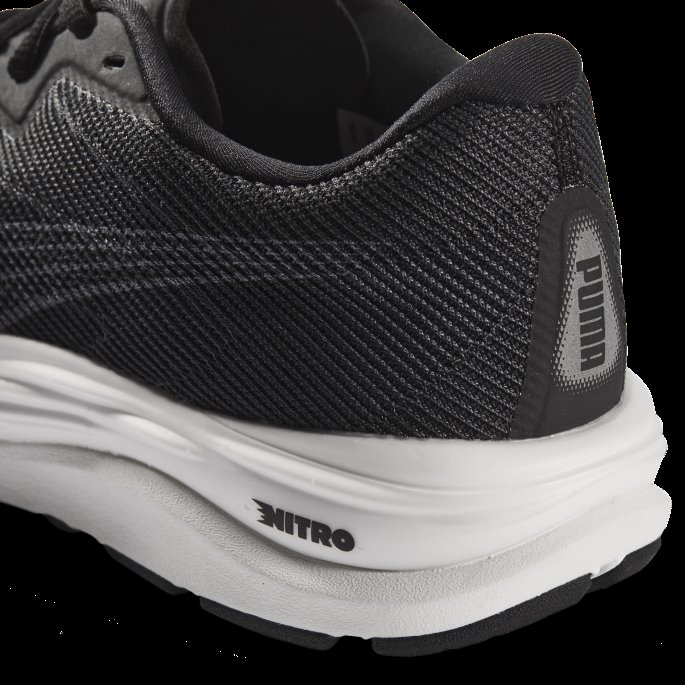 Puma På Tilbud Svart-metallisk Sølv Velocity Nitro 2 Brede Løpesko For Menn