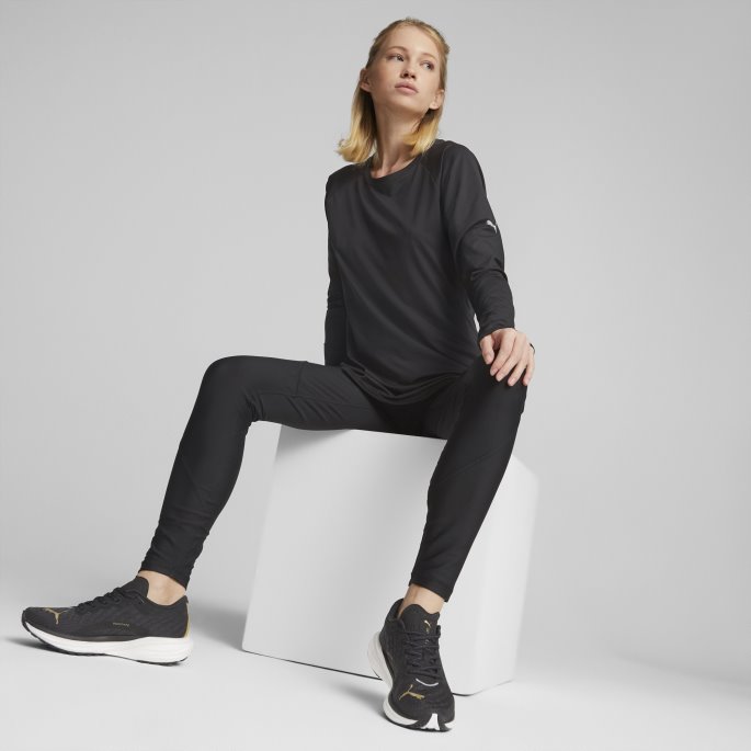 Puma På Tilbud Sort Deviate Nitro 2 Brede Løpesko Dame