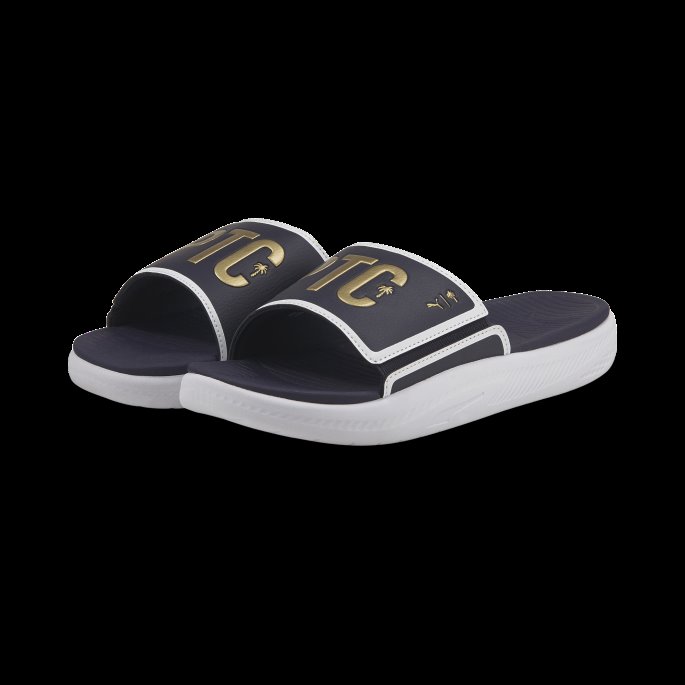 Puma På Tilbud X Palm Tree Crew Golf Slides Marine Blazer-team Gull