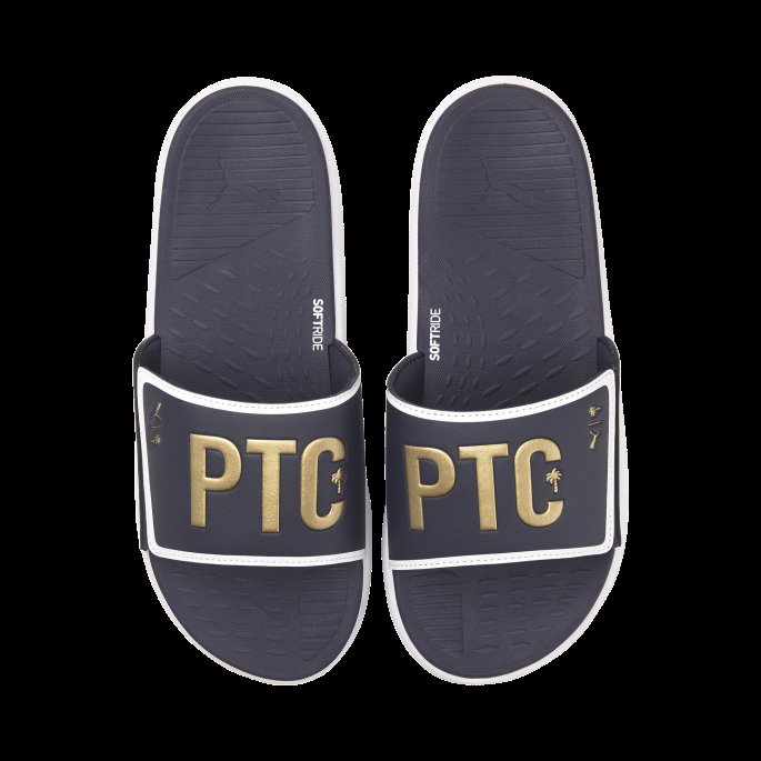 Puma På Tilbud X Palm Tree Crew Golf Slides Marine Blazer-team Gull