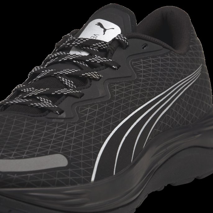 Velocity Nitro 2 Gore-tex Løpesko Menn Puma På Tilbud Svart-metallisk Sølv