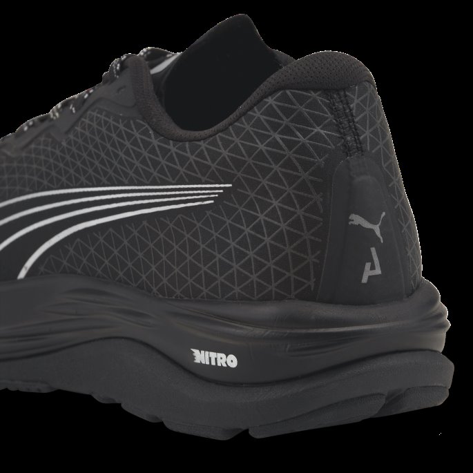 Velocity Nitro 2 Gore-tex Løpesko Menn Puma På Tilbud Svart-metallisk Sølv
