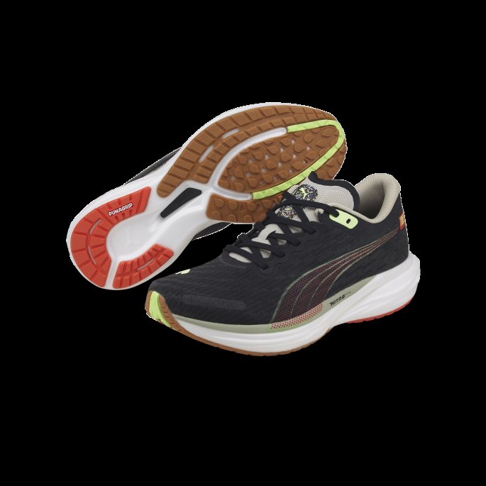 Puma På Tilbud X First Mile Deviate Nitro 2 Løpesko For Menn Svart Brusende Eple-firelight