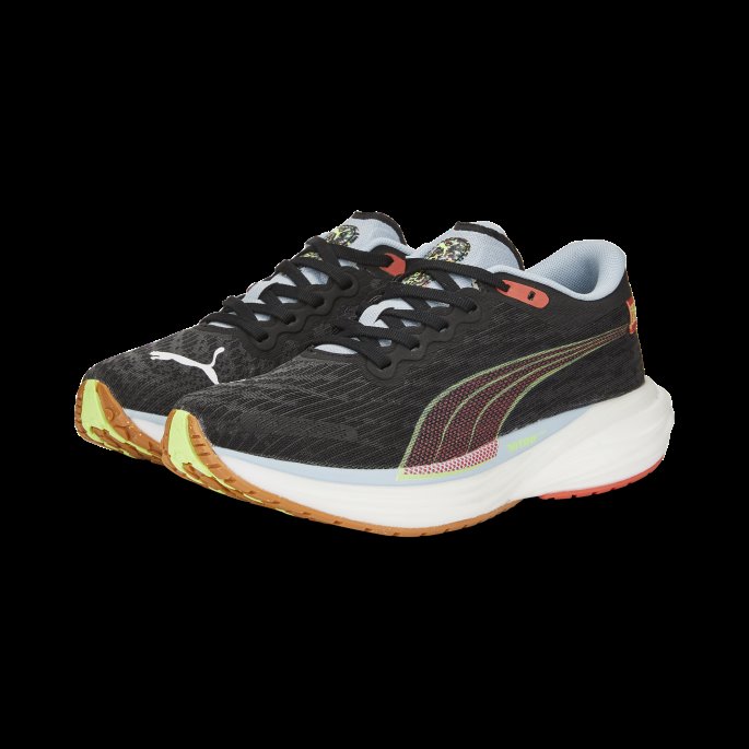 Puma På Tilbud X First Mile Deviate Nitro 2 Løpesko For Kvinner Svart Brusende Eple-firelight