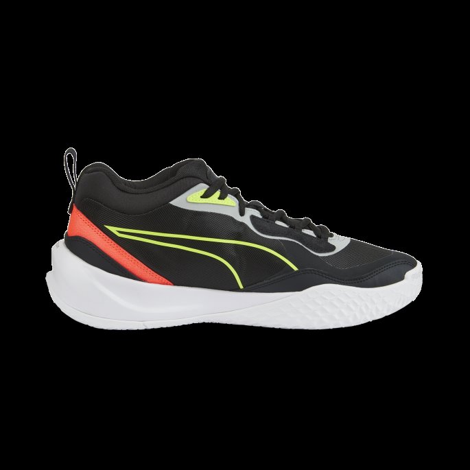 Playmaker Pro Basketballsko Jet Black-lime Squeeze Puma På Tilbud