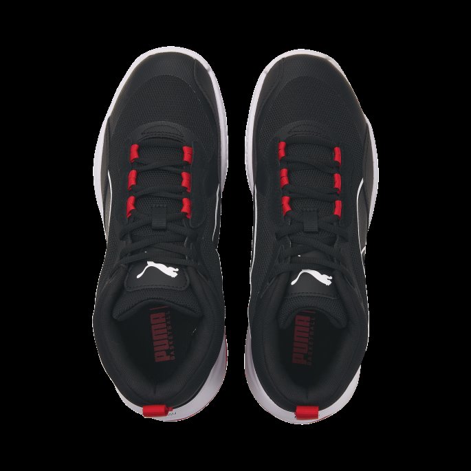 Puma På Tilbud Jet Black-white Playmaker Pro Basketball Sko