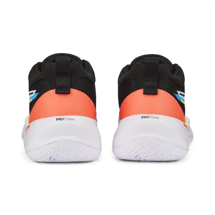 Puma På Salg Playmaker Pro Basketball Sko Ungdom Jet Black-lime Squeeze