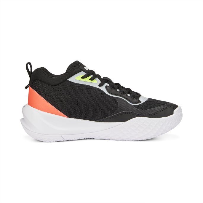 Puma På Salg Playmaker Pro Basketball Sko Ungdom Jet Black-lime Squeeze
