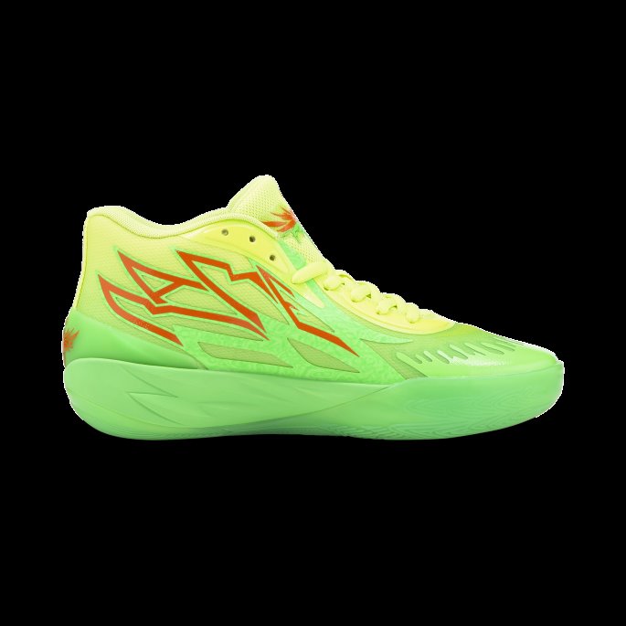 Fluro Green-lime Squeeze Mb.02 Slime Basketball Sko Puma På Tilbud