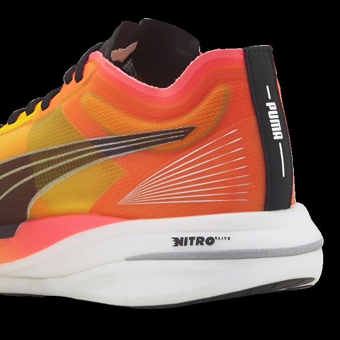 Deviate Nitro Elite Fireglow Løpesko Menn Puma På Tilbud Sun Stream-sunset Glød