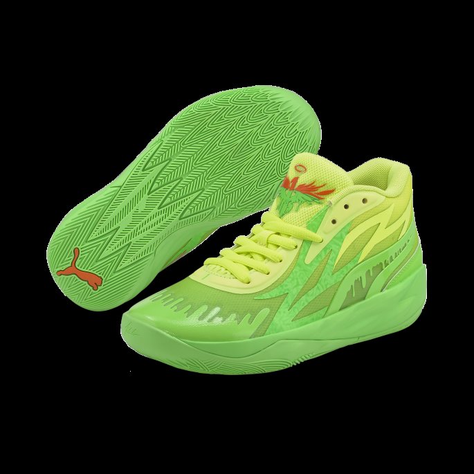 Puma På Tilbud X Nickelodeon Slime Mb.02 Basketballsko Ungdom Fluro Green-lime Squeeze