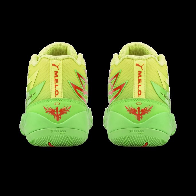 Mb.02 Slime Basketballsko For Store Barn Fluro Green-lime Squeeze Puma På Tilbud
