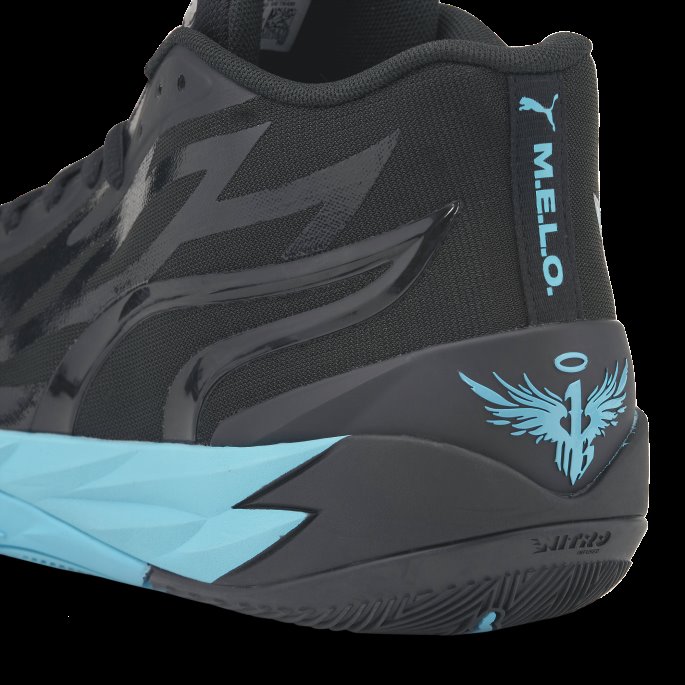 Puma På Tilbud Svart-blå Atoll Mb.02 Phenom Basketballsko