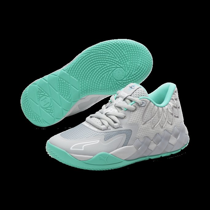 High Rise-aqua Green Puma På Tilbud Mb.01 Lo Ufo Basketball Sko Store Barn