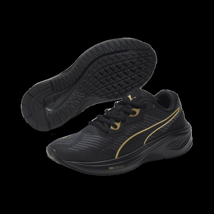 Black-team Gold Aviator Profoam Sky Store Løpesko Til Barn Puma På Tilbud