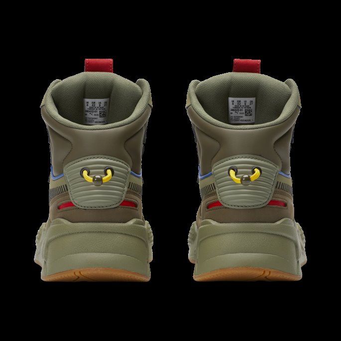 Puma På Tilbud Rs-x Mid Sneakers Dyp Lav Grønn-svart