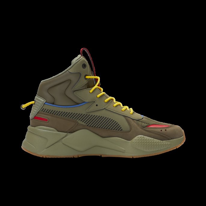 Puma På Tilbud Rs-x Mid Sneakers Dyp Lav Grønn-svart