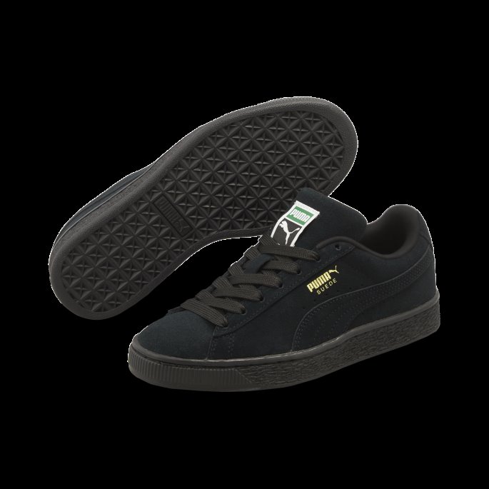 Puma På Tilbud Semsket Skinn Klassiske Xxi Sneakers Store Barn Svart-svart