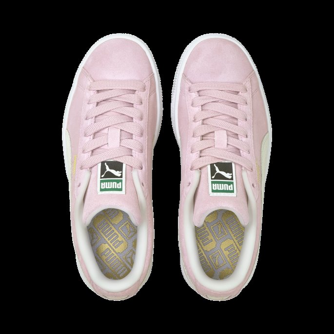 Semsket Klassisk Xxi Ungdomssko Rosa Dame-hvit Puma På Tilbud