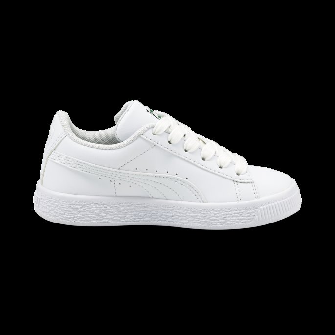 Puma På Tilbud Hvit-hvit Kurv Klassiske Xxi Små Barnesko