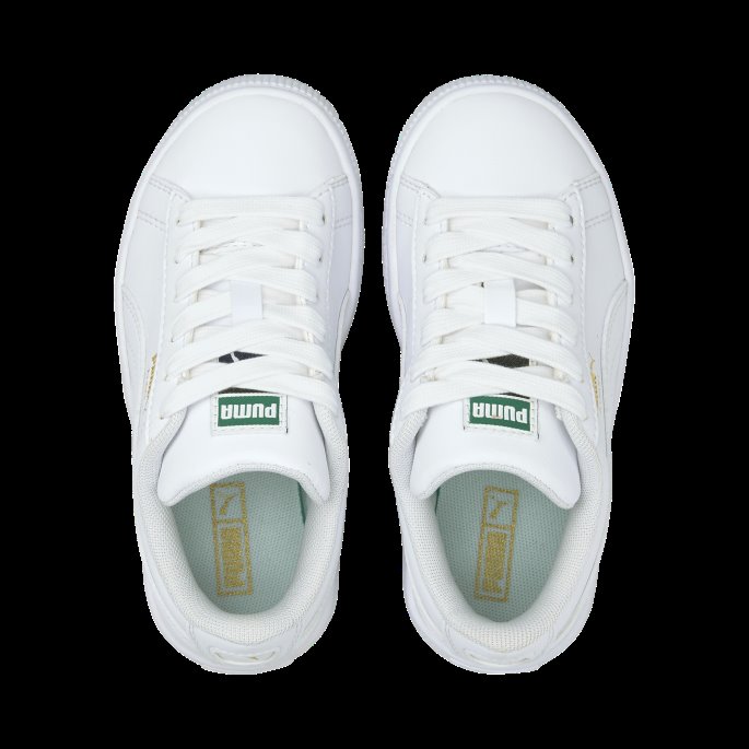 Puma På Tilbud Hvit-hvit Kurv Klassiske Xxi Små Barnesko