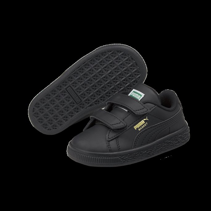 Puma På Tilbud Svart-svart Kurv Klassiske Xxi Babysko