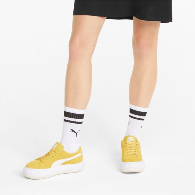 Semsket Mayu Kvinners Joggesko Puma På Tilbud Bambus-hvit-marshmallow