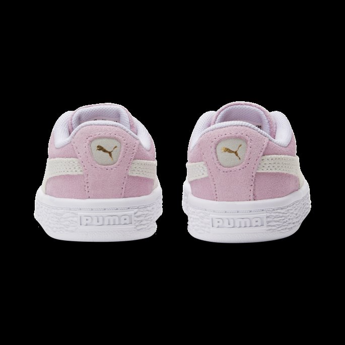 Rosa Dame-hvit Semsket Skinn Klassiske Xxi Babysko Puma På Tilbud