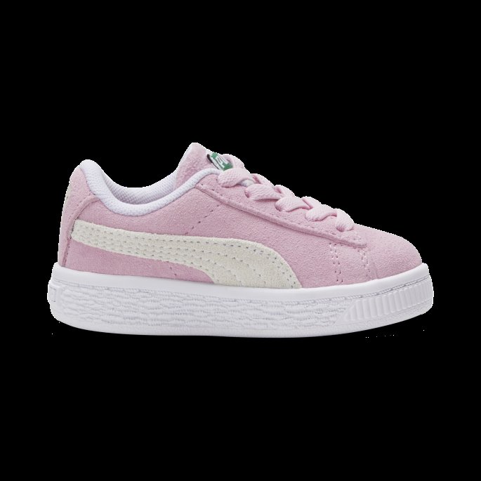 Rosa Dame-hvit Semsket Skinn Klassiske Xxi Babysko Puma På Tilbud