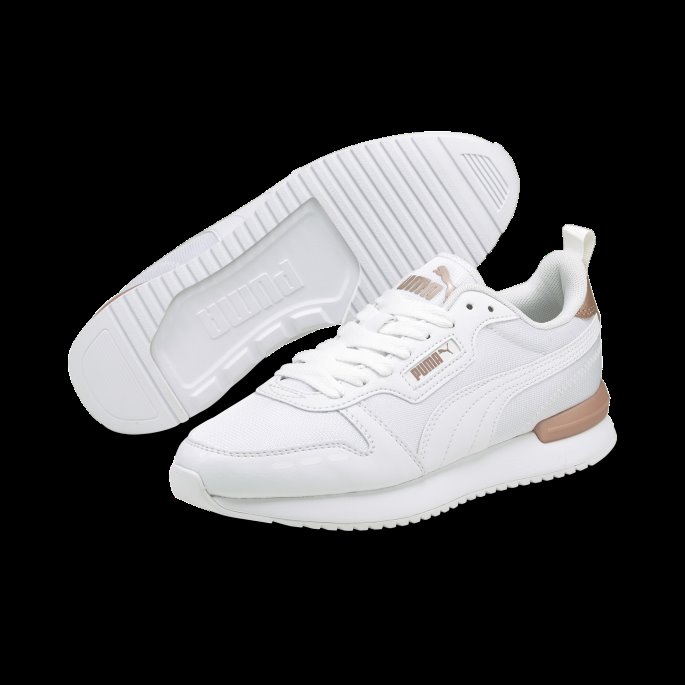 R78 Metallic Pop Joggesko For Kvinner Hvit-hvit-rosa Gull Puma På Salg