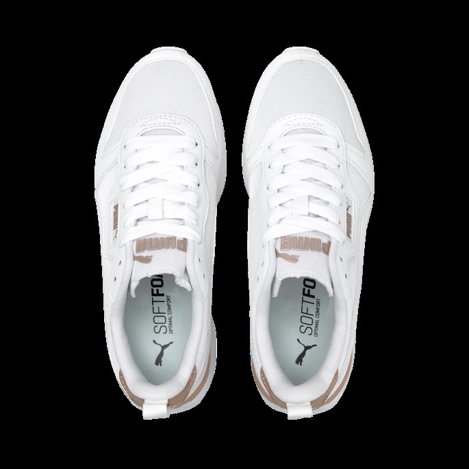 R78 Metallic Pop Joggesko For Kvinner Hvit-hvit-rosa Gull Puma På Salg