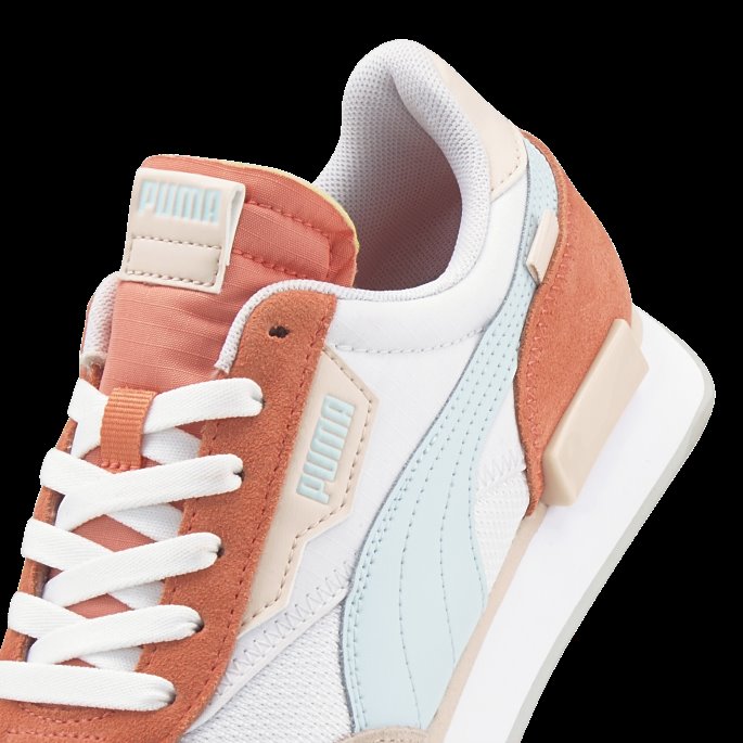 Future Rider Myke Damesko Puma På Tilbud Hvit-nellike Rosa