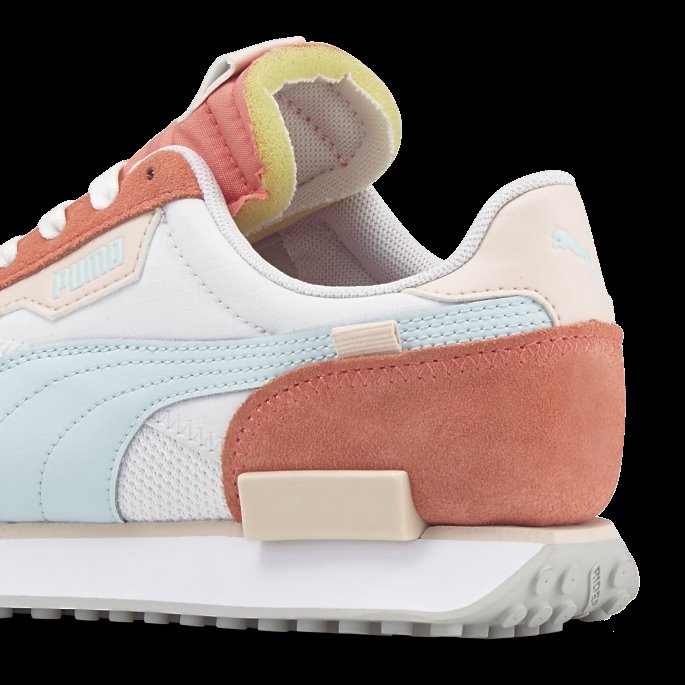 Future Rider Myke Damesko Puma På Tilbud Hvit-nellike Rosa
