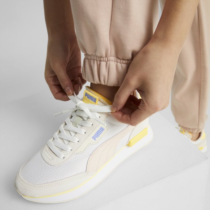 Future Rider Myke Damesko Hvit-dampgrå Puma På Tilbud
