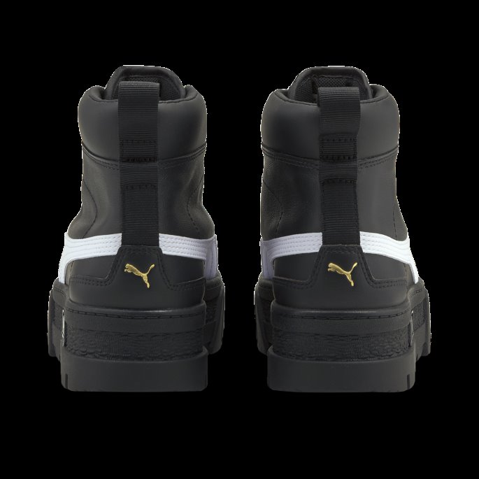 Svart-hvit Mayze Mid-sneakers For Kvinner Puma På Salg