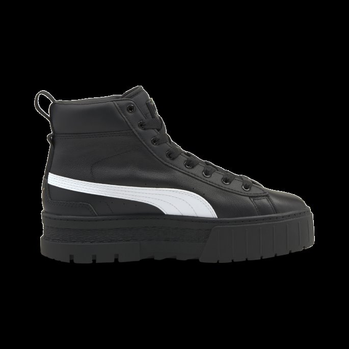 Svart-hvit Mayze Mid-sneakers For Kvinner Puma På Salg
